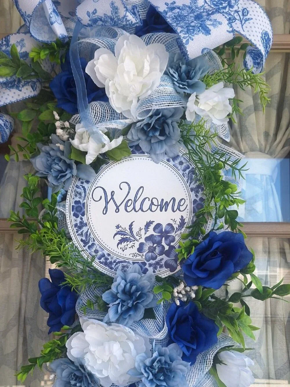 Handmade swag wreath